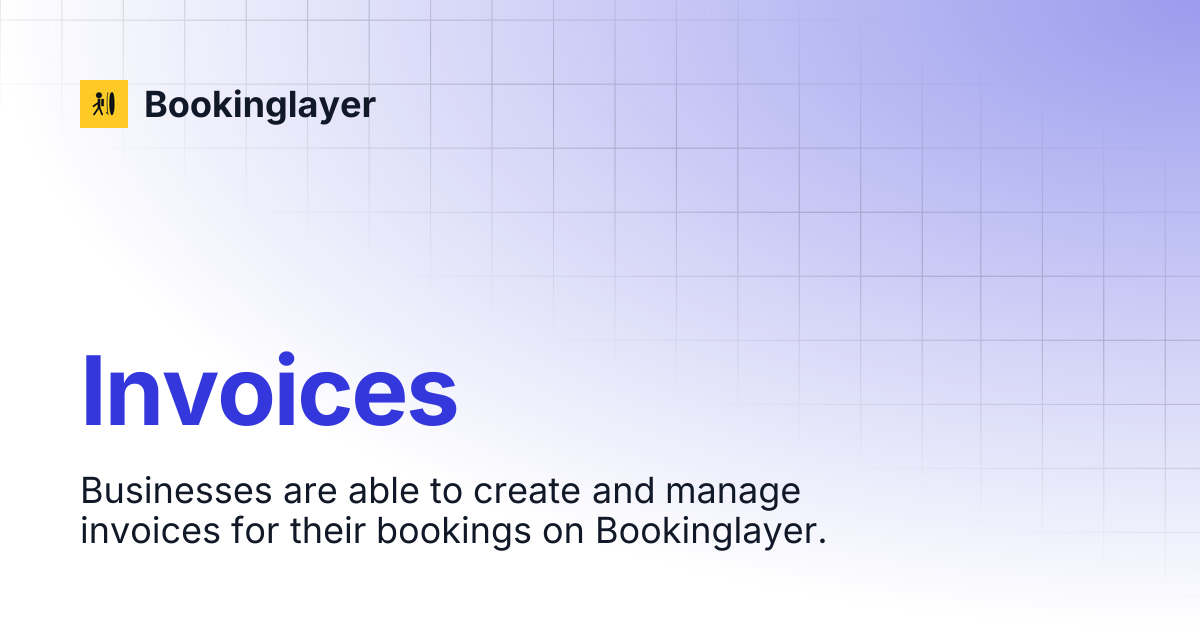 Invoices | Bookinglayer